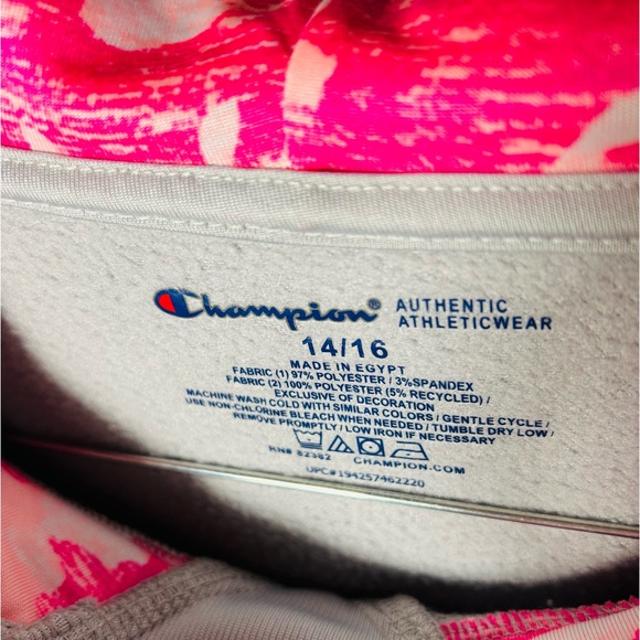 Champion Hoodie Sweater Size Jr 14-16 Kangaroo Pocket - Picture 2 of 3